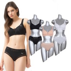 PUMA BODYWEAR 女款極致貼合RE胸罩內衣系列 6件組