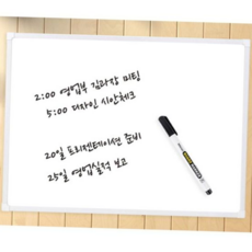 사무 더슬림 자석 화이트 보드 x 60cm 40cm, 화이트프레임