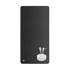 接地瑜珈墊 舒適防滑, 黑色, 1個