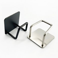 스틸수세미홀더 싱크대 주방정리 부착형거치대, 블랙