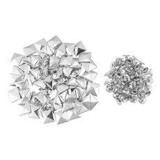 스크랩북킹 피드 모양 신발 가방 장식 고정 스터드 천 버튼 금속 스파이크 사각 리벳, F. 12mm, 1개