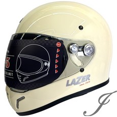 LAZER MX-5 素色奶油黃全罩山車帽越野帽安全帽《遠古騎士》, S：56-57cm, 1個, 奶油黃