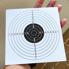 사격연습 과녁지 비비탄 타겟 연습용 명중 훈련 표적 사격장 종이 과녁판, 1개