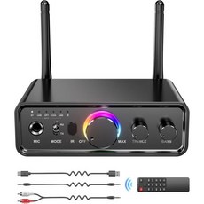 블루투스 5.3 오디오 송수신기 TV 홈 스테레오용 고음질 무선 저지연 HD 어댑터 USB RCA 3.5mm AUX DAC 동축 광 입력 출력 지원 258368, 블루투스 5.3 오디오 송수신기 TV 홈 스테레오용 고