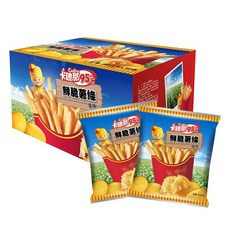 卡迪那95℃鮮脆薯條鹽味 酥脆口感獨立包裝 休閒零食, 600g, 1箱