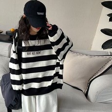 ෆOlli kidsෆ女童條紋長袖衛衣 兒童春秋上衣寬鬆休閒