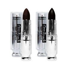 댕기머리 원터치 헤어 커버스틱 4g 새치 흰머리 커버, 1개, 자연흑갈색1개+자연흑색1개