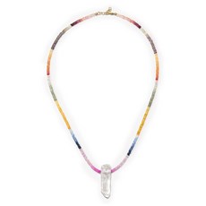 록산느퍼스트 9K 옐로 골드 참 네크리스