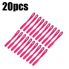 10 20개 얇은 탄력 헤어밴드 땀밴드 축구 러닝 헤어 액세서리 간단한 논슬립 스트레치, 20pcs Rose Red