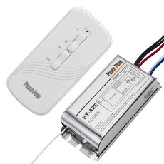 조명용 무선 리모컨 스위치 2회로용 2구 원격 리모콘 POSCO PEAK 수신거리 8m, 1개, 백색