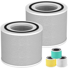 업그레이드된 코어 300 공기 청정기 교체 필터 LEVOIT Core 300s-P 청정기 4 in1 H13 트루 헤파 300-RF 연기 제거 버전용 활성탄 필터LMEDIT, 업그레이드된 코어 300 공기 청정기 교체 필터, LE