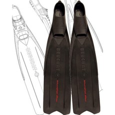 BEUCHAT Mundial ONE 蛙鞋, 黑色