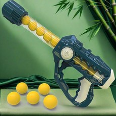 兒童玩具軟彈槍 親子互動連發擊發男孩玩具, 動力壓縮槍-紅,6球【軟彈】, 1個