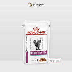 로얄캐닌 캣 레날 피쉬 파우치 85g 12개(1박스), 혼합맛, 1.02kg, 1개