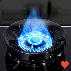 캠핑 취사 9 홀 버너 고효율 가스렌지 가정 휴대용 겸용, 9홀 가스렌지바람막이(실버)