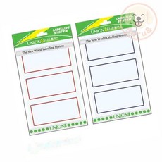 부루앤 견출지 스티커 87x38mm 견출지스티커, 적색