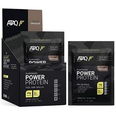 Ataq 植物性力量蛋白質粉飲料混合 巧克力, 8入, 1個
