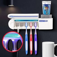 벽걸이 칫솔살균기 소독 칫솔걸이 양치 욕실정리 양치용품 욕실 칫솔통 양치용품걸이 치약, 1개, 칫솔살균기 TM-2300