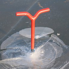 깊숙한 Y형 아이스앵커 산천어낚시채비 빙어로드 얼음낚시대