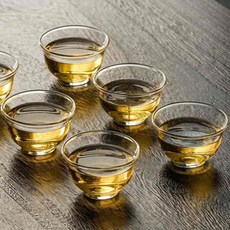 내열유리 찻잔 6P x 2세트 30ml 이중유리컵 커피잔