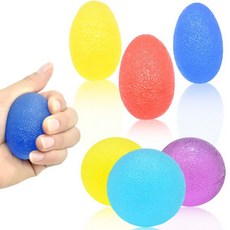 스트레스볼 큐브 미니 무소음 발산 끈끈이 공, D. 오렌지레드 계란형(중간), 1개