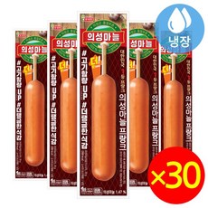 롯데햄 의성마늘 프랑크 소시지 70g, 30개