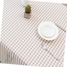 바래스 식탁보 브라운 140x180cm 생활방수식탁보