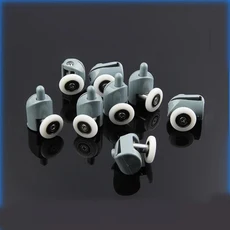 8pcs 샤워 캐빈 도르래 롤러 러너 직경 19 20 22 23 25 27mm, 회색, 8