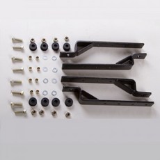 슈퍼커브 사이드백 바이크 방수 오토바이 박스 범용 A 가방 + 박스 글로시블랙 1쌍 브래킷 사이드, 1_범용 브래킷