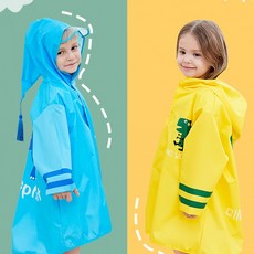 아동 캐릭터 레인코트 공룡 기린 코끼리 우의 여름철 장마철 우비 판초우의