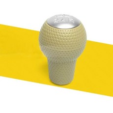 수동 변속기 헤드에 적합 기어 시프트 레버 핸드볼, 1개, 2. beige