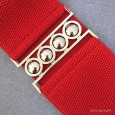 라틴댄스 벨트 공연 스타일리시 모던 장식 라인댄스 무대 여성 와이드 액세서리, 4열 버클 레드 7.5, H. 포 브레스트 웨스트 밴드 레드 7.5