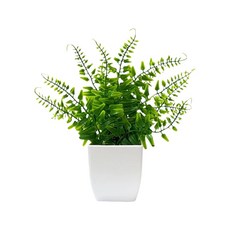 유지 관리가 필요 화분에 심은 인조 식물 생생한 모양의 가짜 녹색 상록수 디자인 장식용, 1개, 3. 4