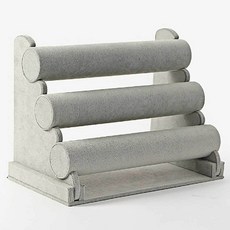 벨벳 팔찌 진열대 그레이 3단 시계 스크래치 sav+6265CE