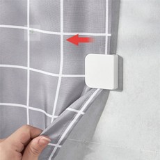 제이앤디디자인 커튼 고정집게 커텐집게, 화이트, 1개