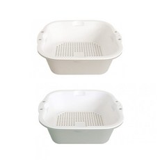 과일 세척바구니 소 과일세척채반 물빠짐채반, 민트