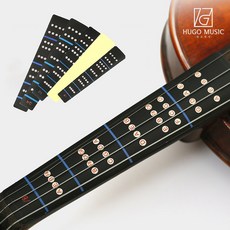 위고뮤직 바이올린 운지 스티커 음계 스티커 포지션 테이프, 1/8, 1개