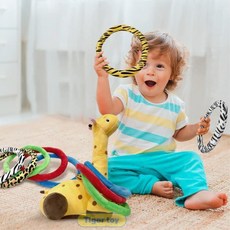 유아 실내놀이 헝겊 고리던지기 기린 가정보육 유대감형성