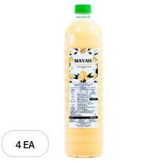 마야 NFC 레몬즙 주스, 4개, 1L