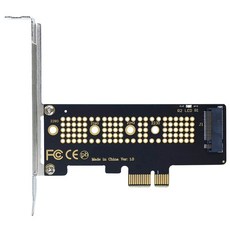 PCIe NVME SSD 어댑터 M.2 확장 카드 PCI-E 4.0 변환 컨버터 확장카드 브라켓 메인보드용, 1개, x1
