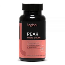 LEGION 카페인 및 테아닌, 1개, 60정