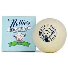 넬리의 향이 나는 울 드라이어볼 로즈 향 순수 뉴질랜드 울로 만들어졌으며 약 50번의 건조 하중을 견딜 수 건조기에서 조용, Lemongrass