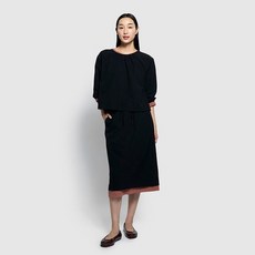 JAJU 여 시어서커 7부 튜닉 블라우스 J115203109099 549738