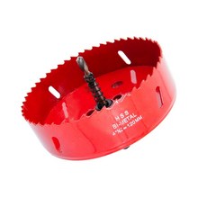 플로메리아 바이메탈 목공 홀쏘 120mm 기본아바포함 원형 배관 타공 천장 SMC 매립등설치 목재 석고 pvc 플라스틱 목공용 홀소 홀커터 홀캇타, 1개