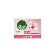 데톨 스킨케어 향균비누, 100g, 4개입
