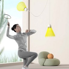 바이온 배드민턴 리턴콕 돌아오는 셔틀콕 혼자 배드민턴, 라켓 1개+LED 셔틀콕 3개 세트, 1개