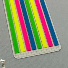 꿀이맘투 밑줄스티커 형광 롱인덱스