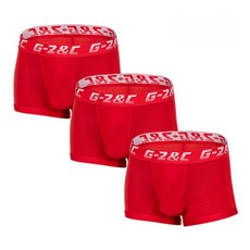 남성 분리형 투포켓 기능성 드로즈 레드화이트 3종세트