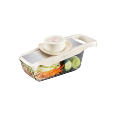 SSGP多功能切菜器刨絲器，廚房料理好幫手，切片切絲磨蓉一機搞定, 暖風系列切菜器：3刀, 1個