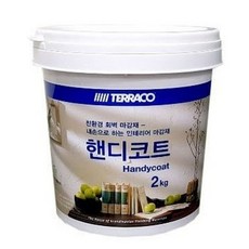 테라코 핸디코트 실내용 2kg 실내벽면퍼티 셀프인테리어 친환경퍼티 빠데, 1개